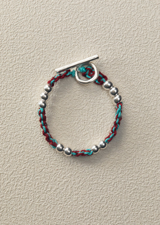 Silver Beaded Bracelet